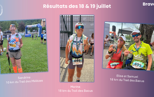 Résultats des 18 et 19 juillet 2026